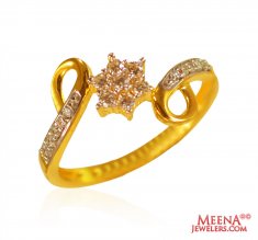 22 Kt Gold CZ Rings ( Ladies Signity Rings )