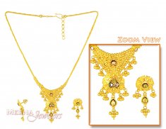 Gold Indian Necklace Set