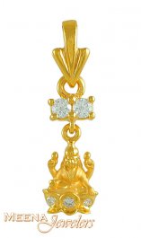 Goddess Laxmi Pendant in 22K Gold ( Ganesh, Laxmi and other God Pendants )