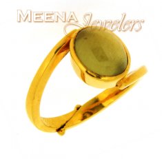 22kt Gold Cats Eye Birthstone Ring