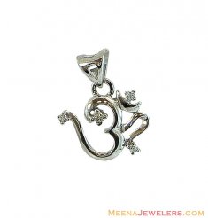 18K OM pendant with Star Signity ( Om Pendants )