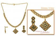 22Kt Gold Antique Necklace Set