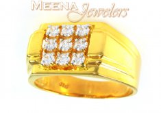 22Kt Gold Mens Designer Ring