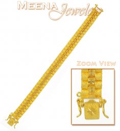 22Kt Gold   Mens Bracelet ( Men`s Bracelets )