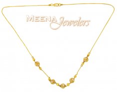 Gold Chain (Necklace) with CZ