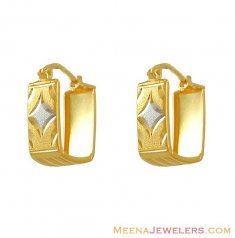 22k( 2 Tone) Clip On Earrings