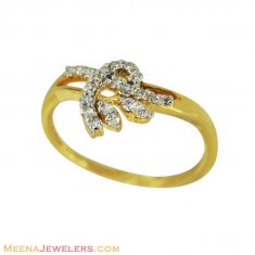 18k Diamond Ring Yellow Gold