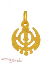 Gold Khanda Pendant ( Khanda Pendants )