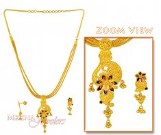 Designer Necklace with MeenaKari