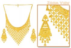 22Kt Gold Filigree Set