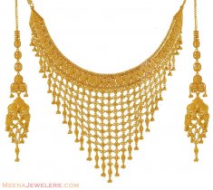 Wide Necklace and Earring Set