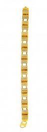 22 Kt Gold Three Tone Bracelet