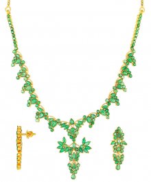 Designer Emerald Necklace Set ( Emerald Necklace Sets )
