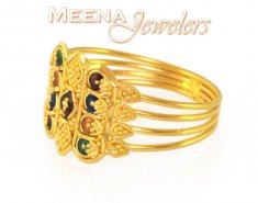 22Kt Gold Ladies Ring (MeenaKari)