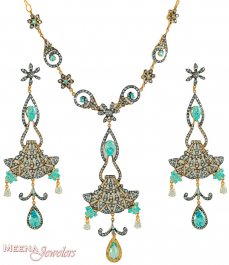 22K Designer Necklace Set ( Gold Designer Sets )