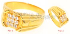 18Kt Yellow Gold Diamond Ring ( Diamond Rings )