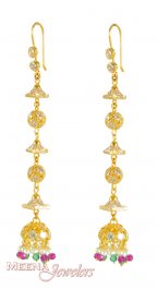 22Kt Gold Long Earrings