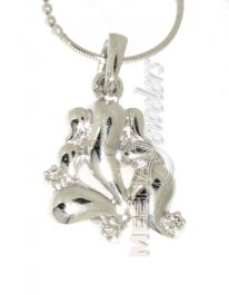 18Kt White  Gold Diamond Pendants