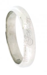 18Kt White Gold Wedding Band