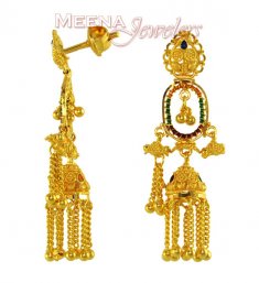 22Kt Gold Fancy Earrings ( 22Kt Gold Fancy Earrings )