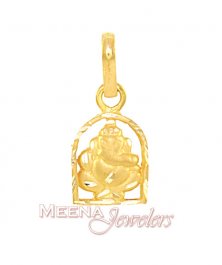Gold Ganesh Pendant