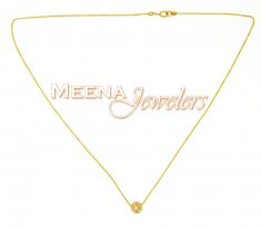 22kt Gold Chain (Necklace) with CZ