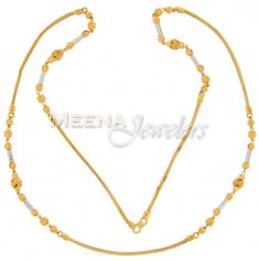 22 Kt Gold Fancy Long Chain ( 22Kt Long Chains (Ladies) )