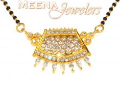18Kt Gold Diamond Mangalsutra