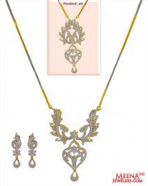 Diamond Necklace Set (18 Kt Gold)