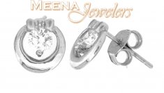 18Kt White Gold Earring