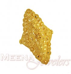 Designer Gold Filigree Ring