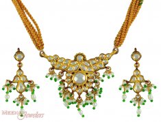 22K Kundan Pendant Set ( Fancy Pendant Set )