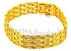 22 Kt Gold Mens Bracelet ( Men`s Bracelets )
