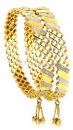 22 Kt Gold Two Tone Bangles