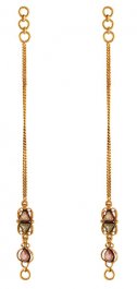 Meenakari Ear  Chain ( Gold Ear Chains )