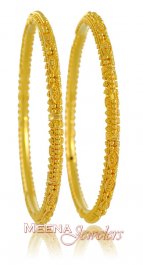 22Kt Filigree Bangles ( Gold Bangles )