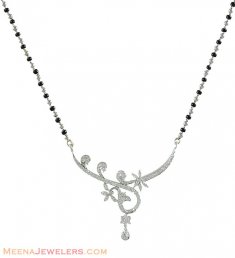 White Gold  Diamond Mangalsutra ( Diamond MangalSutras )