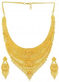 Gold Designer Necklace Set