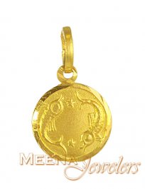22Kt Gold Pisces Pendant ( Zodiac Gold Pendants )
