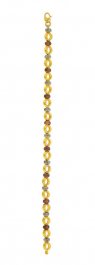 22 Kt Gold Three Tone Bracelet
