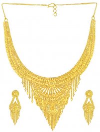Gold Designer Necklace Set