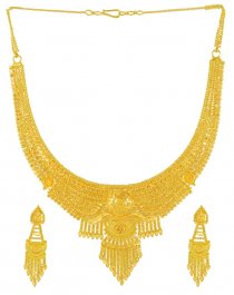 Gold Designer Necklace Set