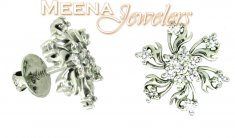 18Kt White Gold Earring ( White Gold Earring )