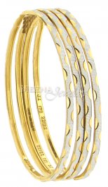 22Kt Gold Two Tone Bangles