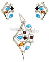 Genuine Diamond Pendant Set ( Diamond Pendant Sets )