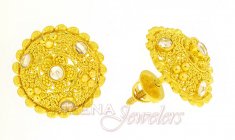 22Karat Gold Earrings with Filigree 