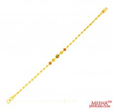 22Kt Gold Meenakari Bracelet ( Ladies Bracelets )