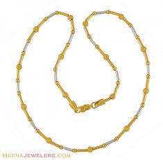 Gold 2 Tone Fancy Chain ( 22Kt Gold Fancy Chains )
