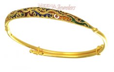 Gold Baby Bangle with MeenaKari ( Baby Bangles )