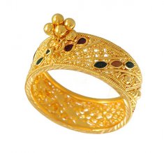22Kt Gold Band  with Dangling ( Ladies Gold Ring )